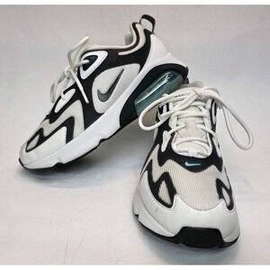 Womens Size 8 Nike Air Max 200 Shoes White Mesh Running Sneakers AT6175-105